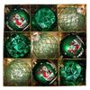 Festive 8cm Christmas Snow Ball Ornaments for Tree Decoration Holiday Party Seasonal Decor