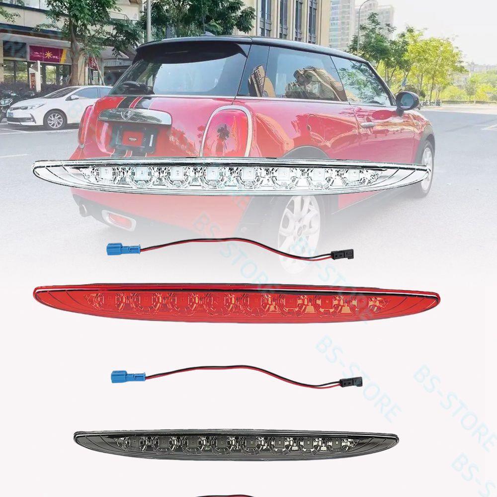 1x For Mini Cooper R50 R53 2002-2006 Car Third 3rd Brake Light Rear High Mount Stop Lamp Tail Light Smoked Red Lens 63256935789