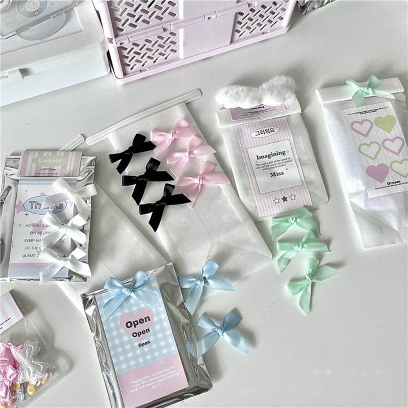 Set mit 10 modischen und niedlichen Schleifen, Schleifchen, Herz, Blume, Handarbeit, Basteldekoration, DIY-Zubehör für DIY-Enthusiasten