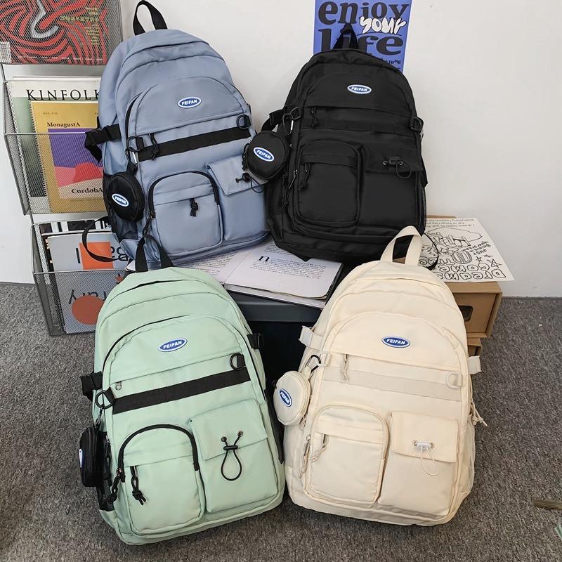 Neuer Schulranzen Damen schlichte große Kapazität Computertasche Designgefühl Nischenschulranzen Damen College-Studenten Herren Rucksack Trendmarke