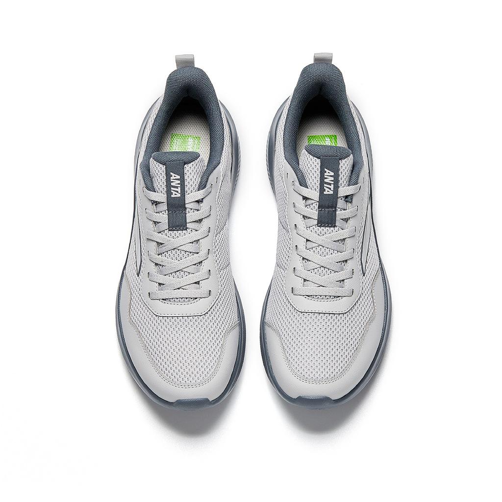Anta Sky Fabric Low Top Lightweight Cushioning Lightweight Running Shoes Men's Microchip Gray/Smoke Coal Gray 912615541-2