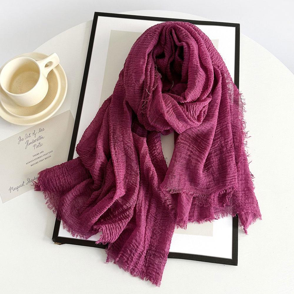 

Дышащий платок-хиджаб большого размера, женские шали, новый хиджаб-капюшон фиолетовый