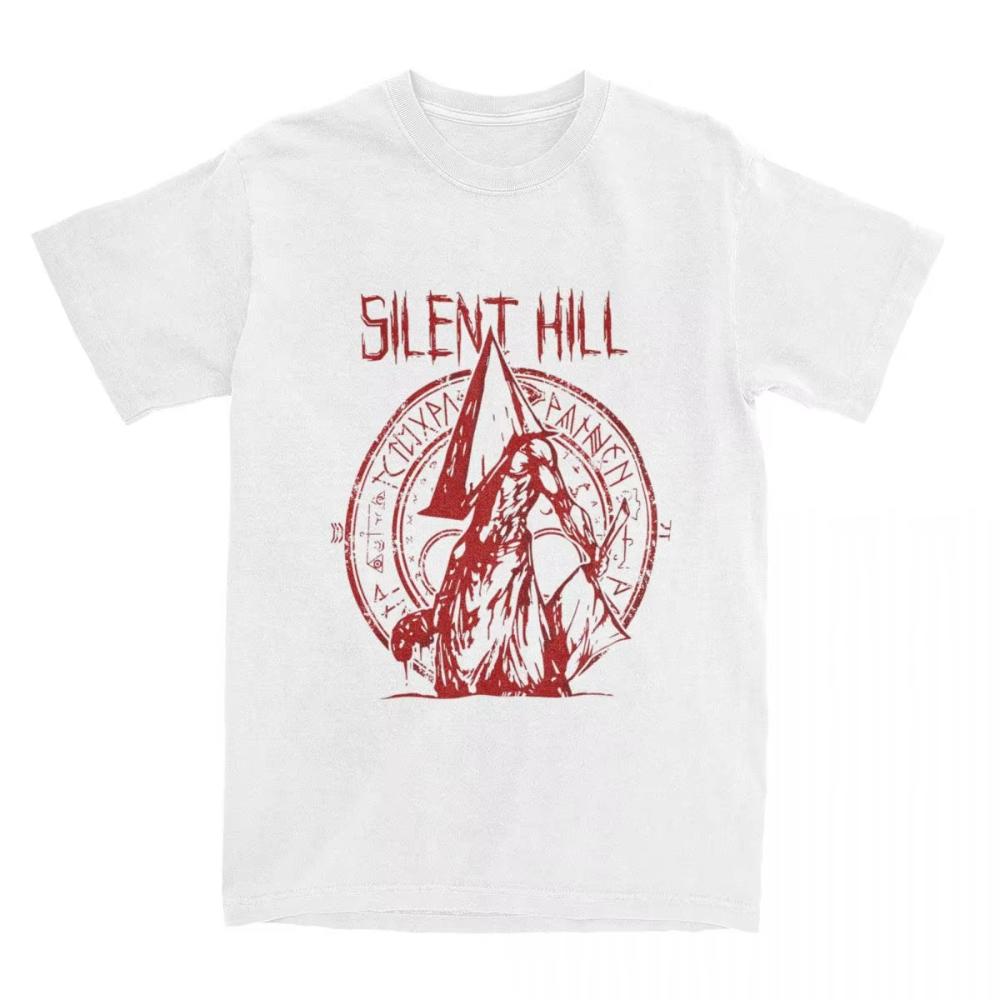 Funny Pyramid Head The Order Silent Hill Printed T Shirt Men's Women Pure Cotton Tees Shirt Classic Oversized Male Clothing