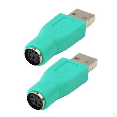 2x PS/2 Buchse auf USB 2.0 Stecker Port Adapter 2 Tastatur Maus