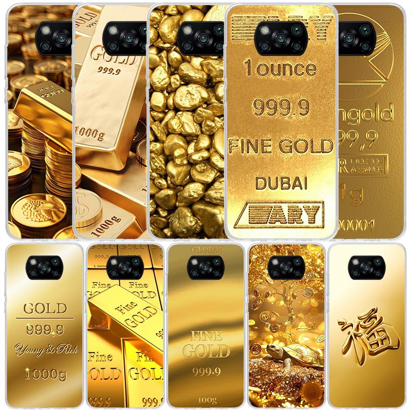 Fine Gold Pattern Printing Soft Cover for Xiaomi Poco F7 Ultra X7 X6 X5 Pro M7 Phone Case Redmi 15 15C 13 13C 12 12C 10 10C Prin