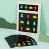 Logical Thinking Direction Cognition Sensory Game Wooden Color Shape Matching Toy  Birthday Gifts