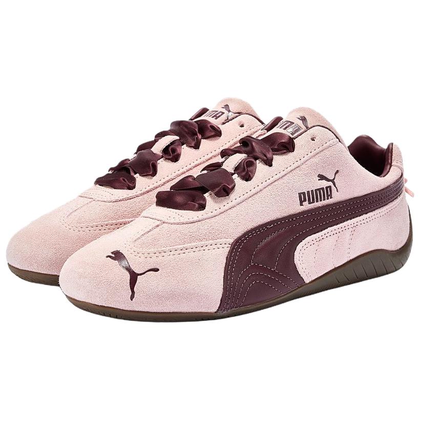 Puma Camiseta de Corrida Speedcat Laço Romântico Ajuste Confortável Estilo de Vida Calçados Casuais Tênis Feminino Rosa-Choque 408177-01