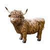 Garden Statue Highland Cow Figurine Collectible Creative Modern Yard Art Decor Tabletop Ornament for Garden Bookshelf Bedroom