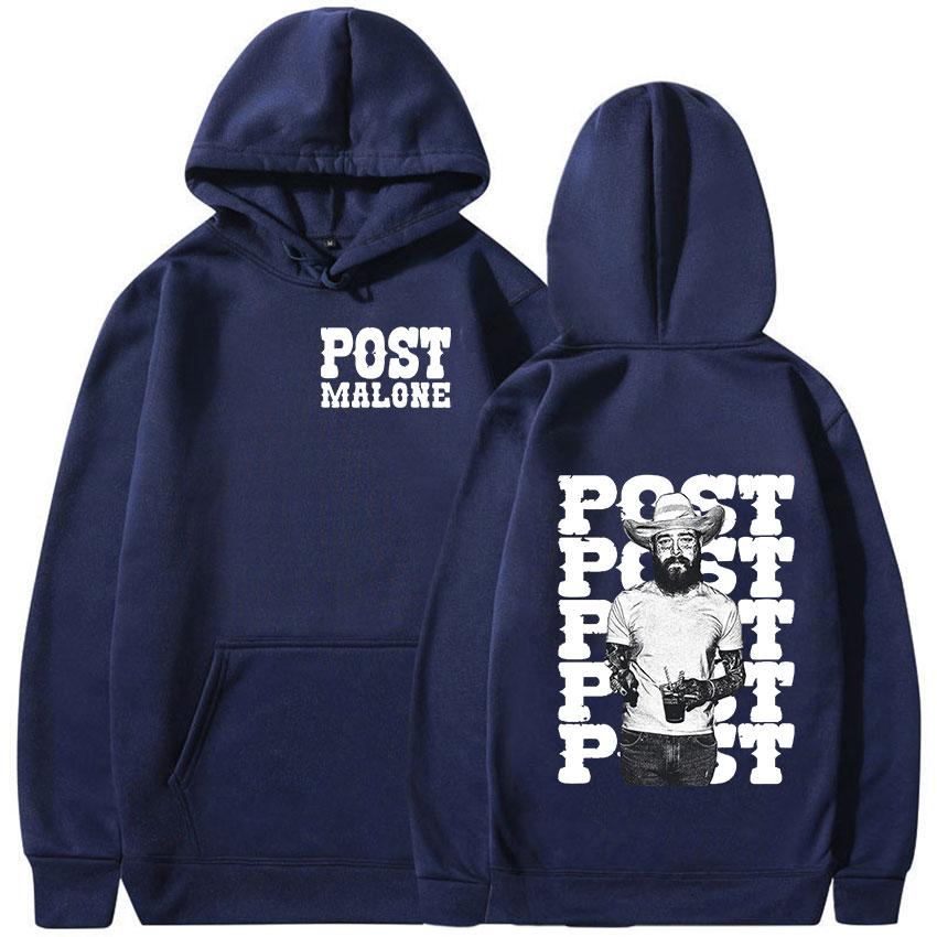 2025 Fall Winter Rapper Malones Graphic Hoodie Men's Hip Hop Vintage Pullover Sweatshirt Men's Casual Fashion Oversize Hoodie