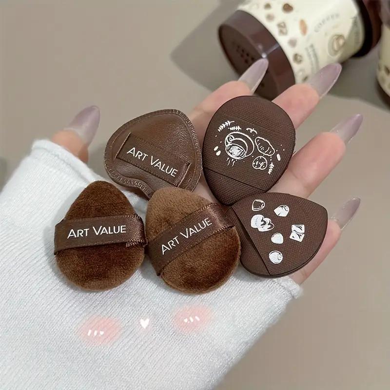 5 PCS Mini Velvet Makeup Puff – Multi-use Beauty Sponge for Setting Powder, Blush & Highlighter
