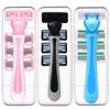 6-Layer Razor Blades for Men & Women - Manual Hair Removal Razor