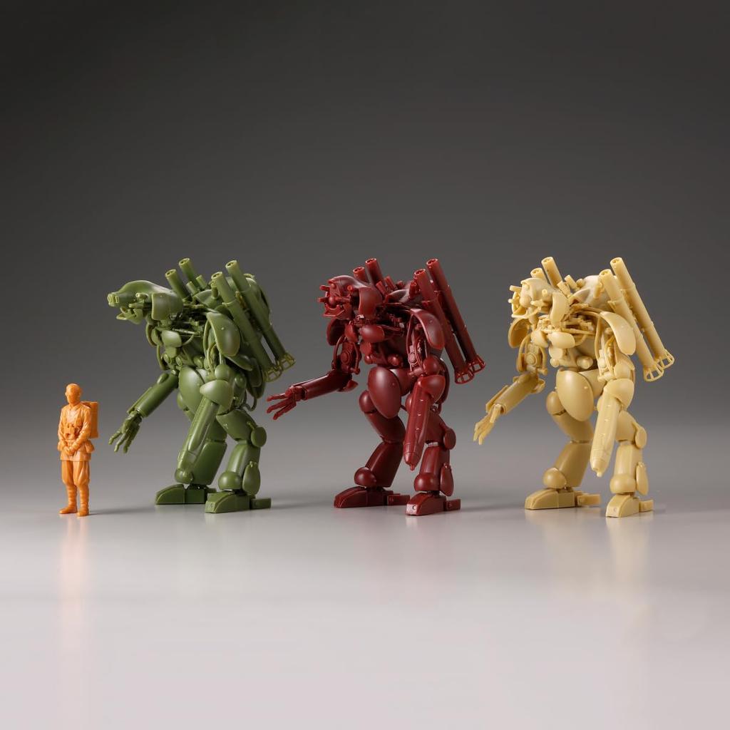 Kaiyodo ARTPLA Maschinen Krieger Final Hund Set & Jerry Can Man (2026 Re-release) 1/35 Scale Unpainted Plastic Model Kit AP053