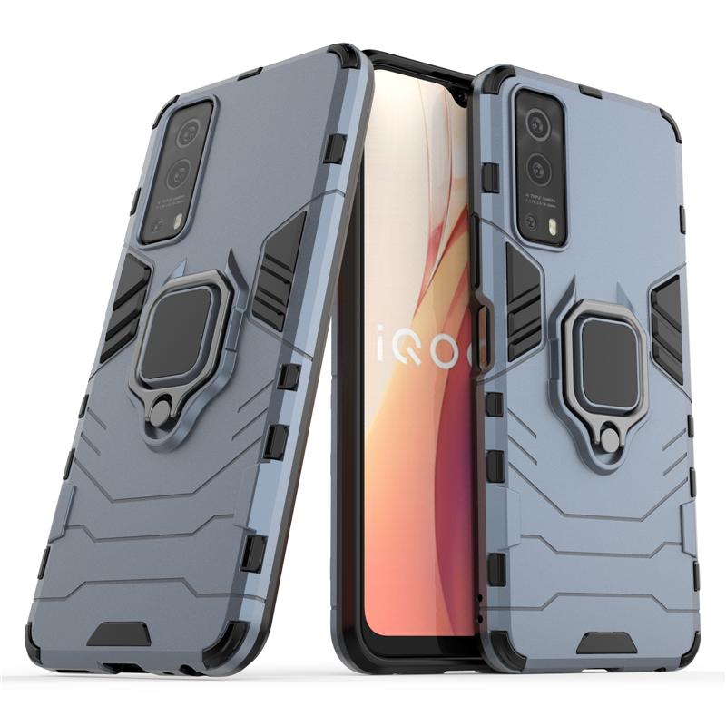 Pro Vivo Y72 5G Pouzdro Magnetický Prsten Stojánek Držák Nárazuvzdorný Nárazník Pancéřový Zadní Kryt Pro Pouzdro na Telefon Vivo Y72 Pro Vivo X90 Pro