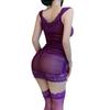 Sex Underwear Purple Hip Skirt Small Chest Free Uniform Perspective Pure Desire Nightclub Sexy Abstinence Pajama Suit
