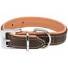 Dog Collar - TRIXIE - Active Comfort - Brown/Light Brown - Size XS-S - 21-32 Cm
