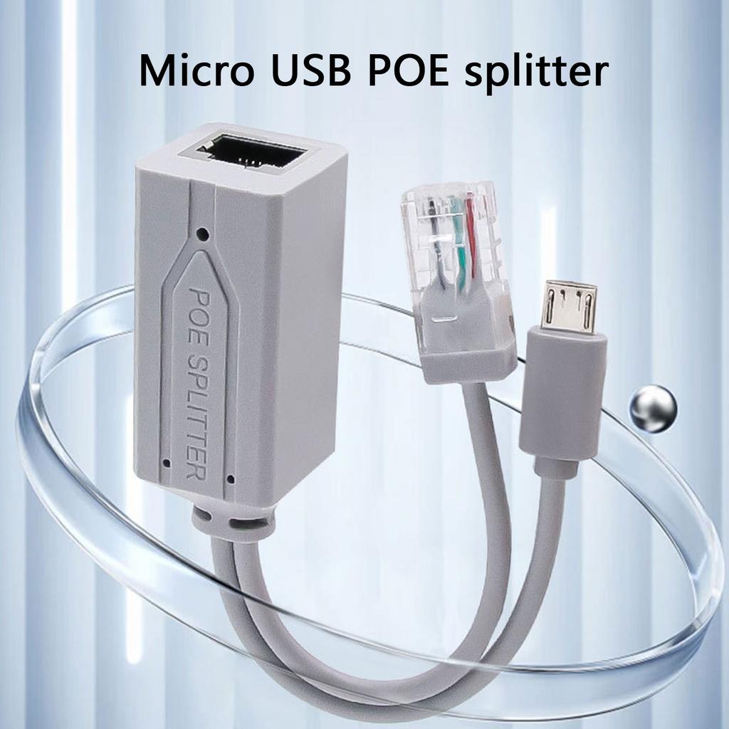 Versatilitys USB PoE Splitter Converter Supports 48V to 5V Conversion for USB Devices Cameras Tablets for Home