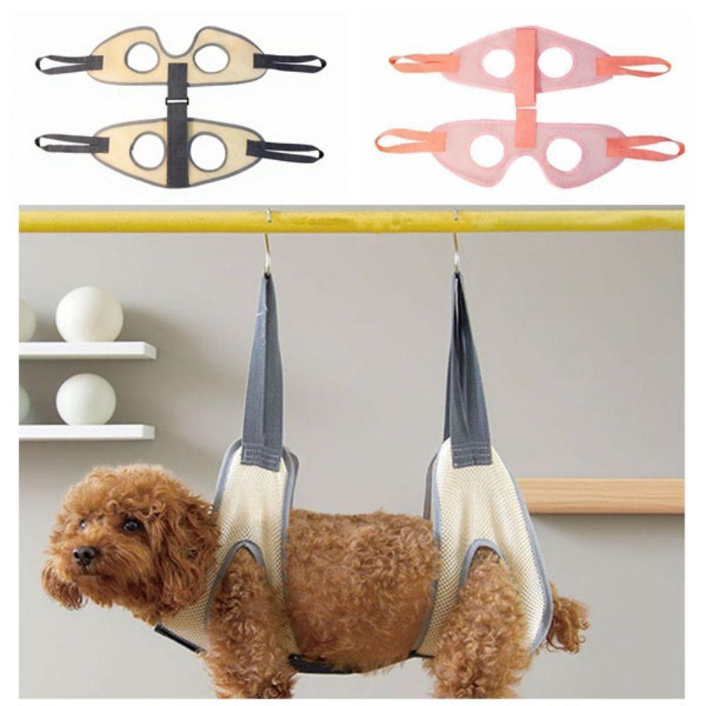 Hanging Cat Grooming Hammock Elastic Anti Bite Pet Nail Clip Bag Sturdy Lightweight Dog Grooming Sling for Small Dogs