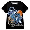 3341 Multi-color Kids Boy Girl Brainrot 67 Print T-Shirt Top
