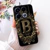 For Infinix Note 40 4G Case Silicone Luxury Crown A-Z Letters 2D Flat Pattern Soft Phone Case For Infinix Note40 4G X6853 Cover