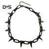Spike Choker für Frauen Männer Goth Punk Halskette Metall Spike Kette Choker Rock Night Club Nieten Schmuck