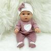 30cm Simulation Baby Doll Realistic Rebirth Doll with Nipple/Blanket/Bassinet/Pillow for Baby Kid Appease Accompany