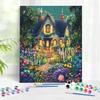 Painting On Numbers Flower House Art Supplies Oil Picture On Canvas Hand Painted Kits For Beginner On Canvas Home Decor