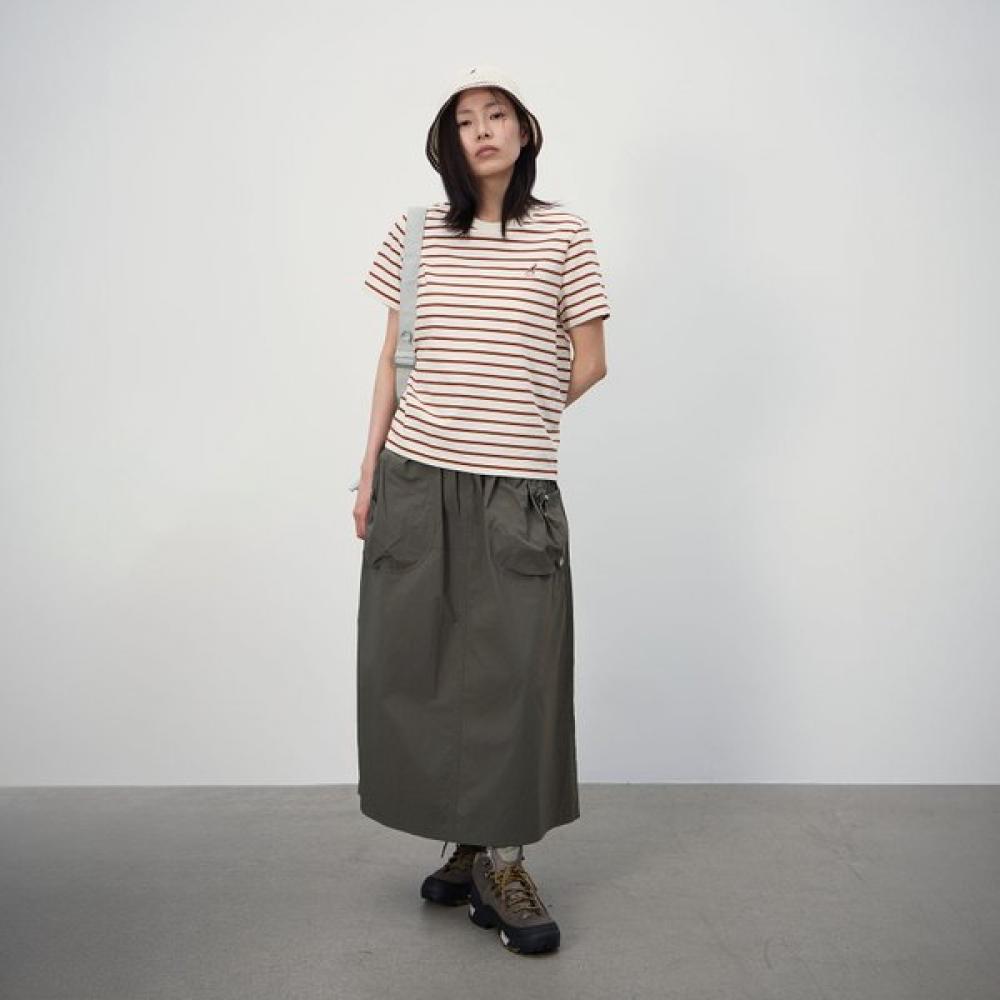 Kangol Women S STripe T ShirT Brown 2843 LA