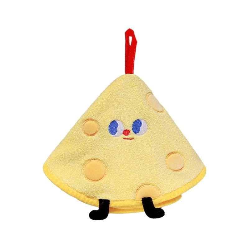 Hanging Cookie Cheese Hand Towels High Hydroscopicity Cartoon Pattern Child