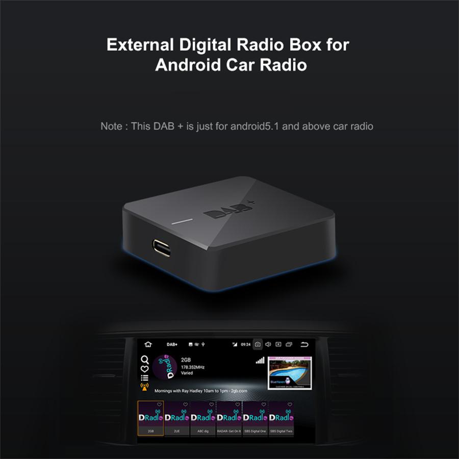 DAB+ Box Digital Radio Antenna Tuner FM Transmission USB Powered for Car Radio A