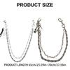 Stylish Double Layer Beaded Trouser Chain Handmade Pants Chain Simple Operation Clothing Accessory for Men and Women