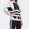 Big Trifoil Pullover Hoodie White / Black (Unisex) Sweatshirts FS1306
