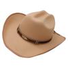 Men And Women Western Cowboy Hat Big Eaves Hat Jazz Hat Spring Ethnic Hat Felt Hat