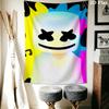 Marshmello-themed Print Pattern Home Decor Tapestry, Wall Hanging, Decorative RV Wall Cloth.XGT0914018