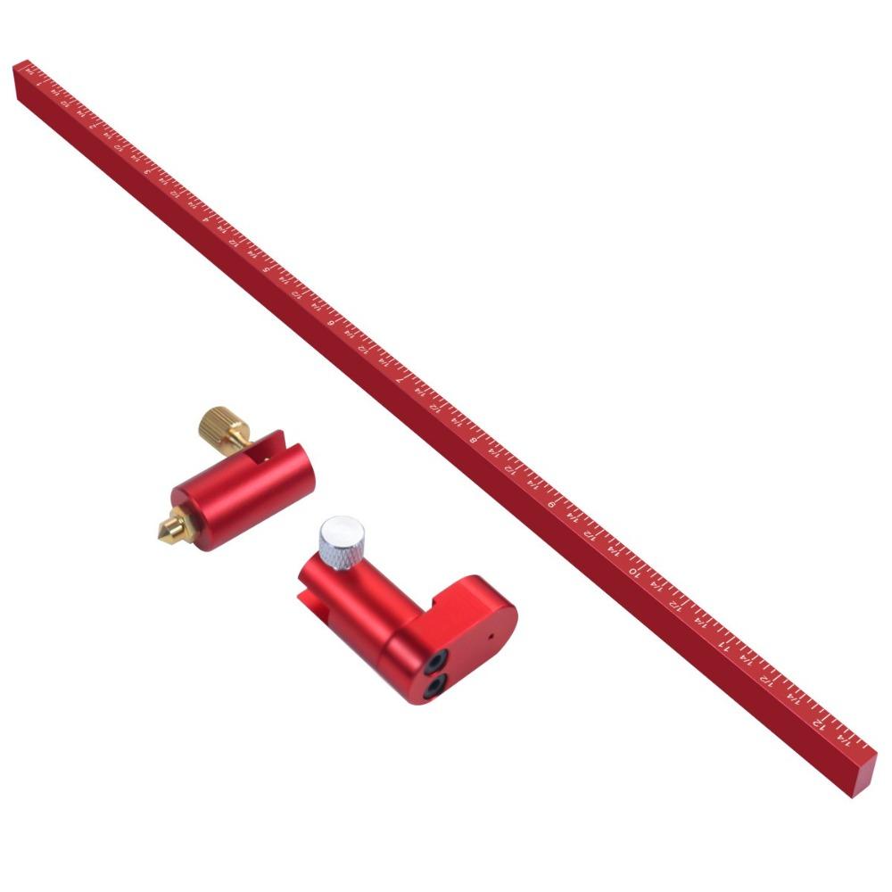 Adjustable Drawing Circle Ruler Aluminium Alloy Carpenter Tools 2025 Measurement Tool