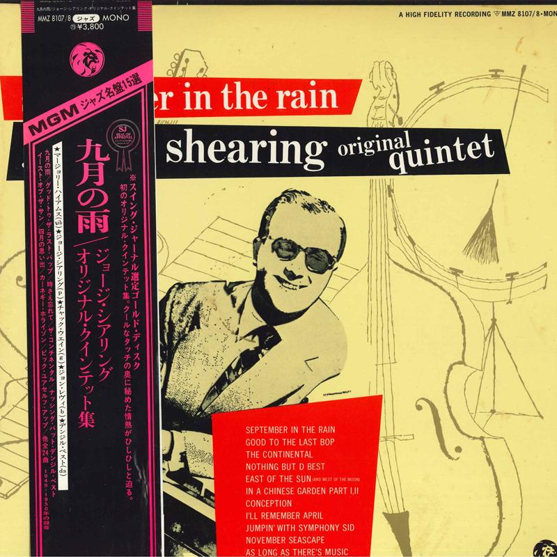

LP Record GEORGE SHEARING ORIGINAL QUINTET - September In The Rain MMZ8107 MGM 1978 Japan Obi Jazz Used