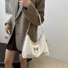 Autumn New Bow Underarm Shoulder Bag Casual Fashion Large Capacity Tote Bag Double Shoulder Women's Bag