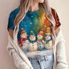 Casual Loose Fit Round Neck Short Sleeve T-Shirt With 3D Dog Print Women Men 2025