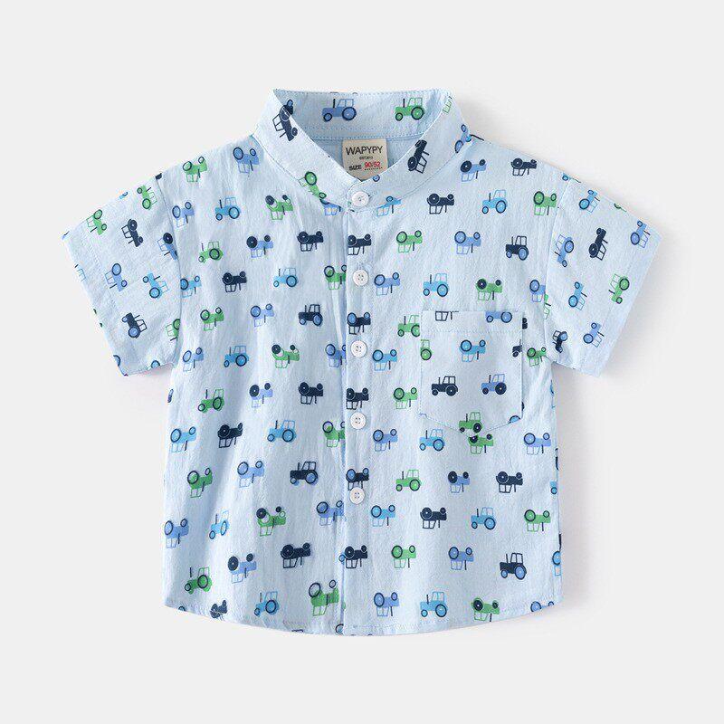 Children's Clothing Animal Summer Beachwear Lapel Polo Shirt