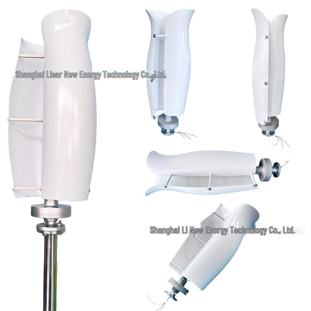 Tulip Vertical Axis Low Noise Wind-Solar Hybrid Power System