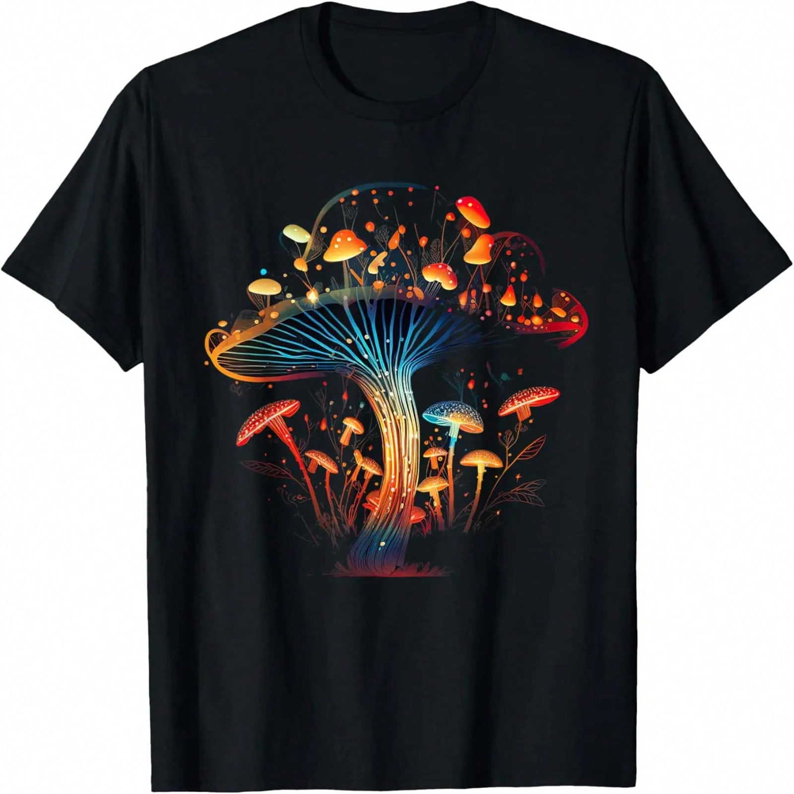 Mushroom Cute Cottagecore Mushroom Aesthetic Hippie T-Shirt S разноцветный