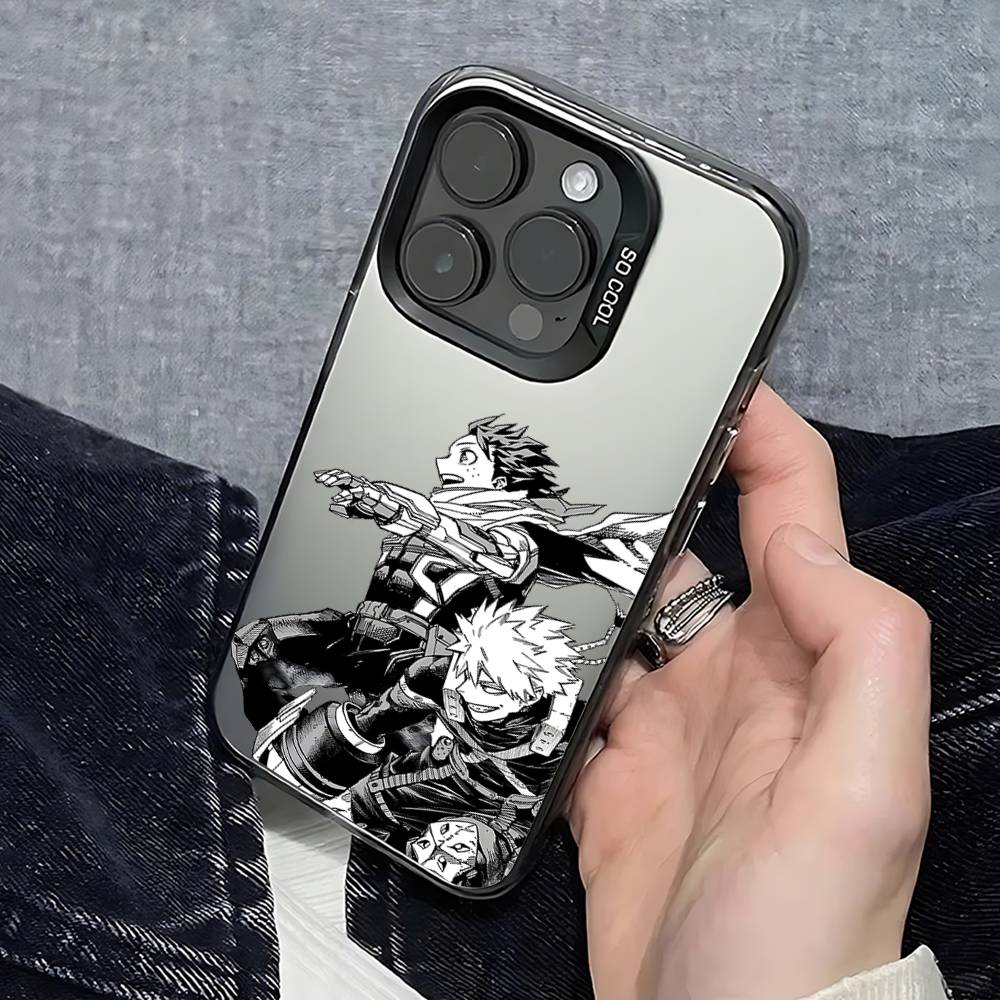 Cool A-My Hero Academia-S Phone Case For IPhone 16 15 14 13 12 11 Pro Max Plus Color Shockproof Back Silver Cover