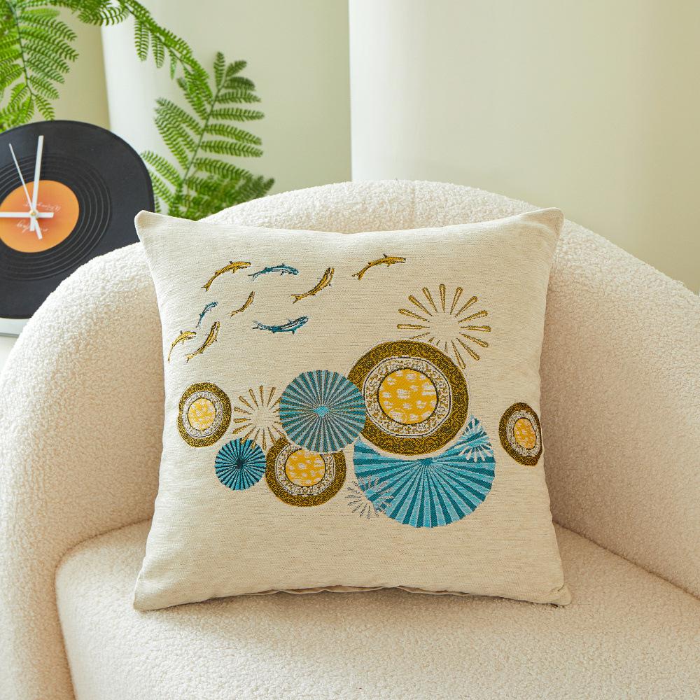 

Cushion Business Gift Light Luxury Nordic Pillow Bedside Pillow 45X45cm Pillow Cover