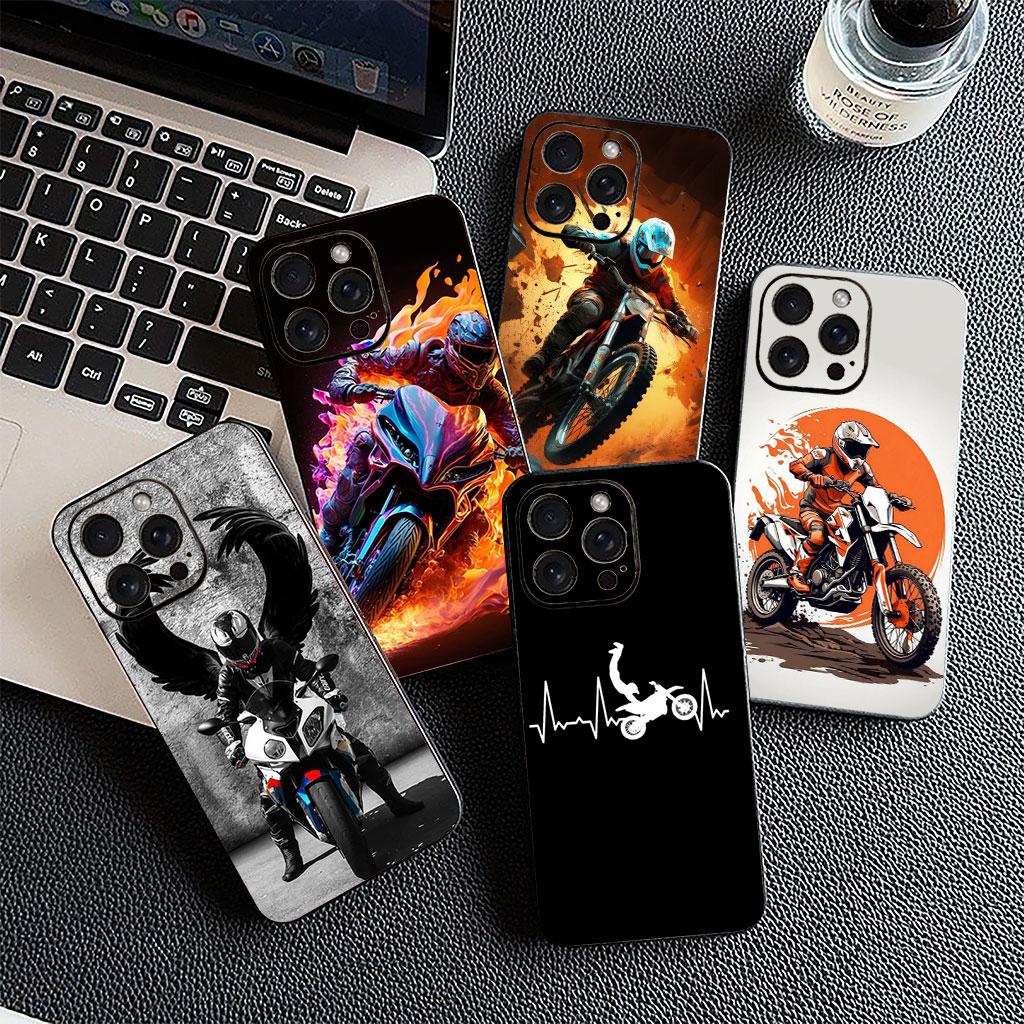Mobile Moto Cross Motorcycle Sports for Motorola Moto G86 G57 G67 G54 G24 G15 Power G13 G14 G34 G35 G45 G53 G55 G64 G75 G72 Case