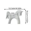 Sweet Mini Ponies Shape Silicone Mold Horse Hollowed Heart Figurine Mould For DIY Cement Statue And Resin Craft Projects