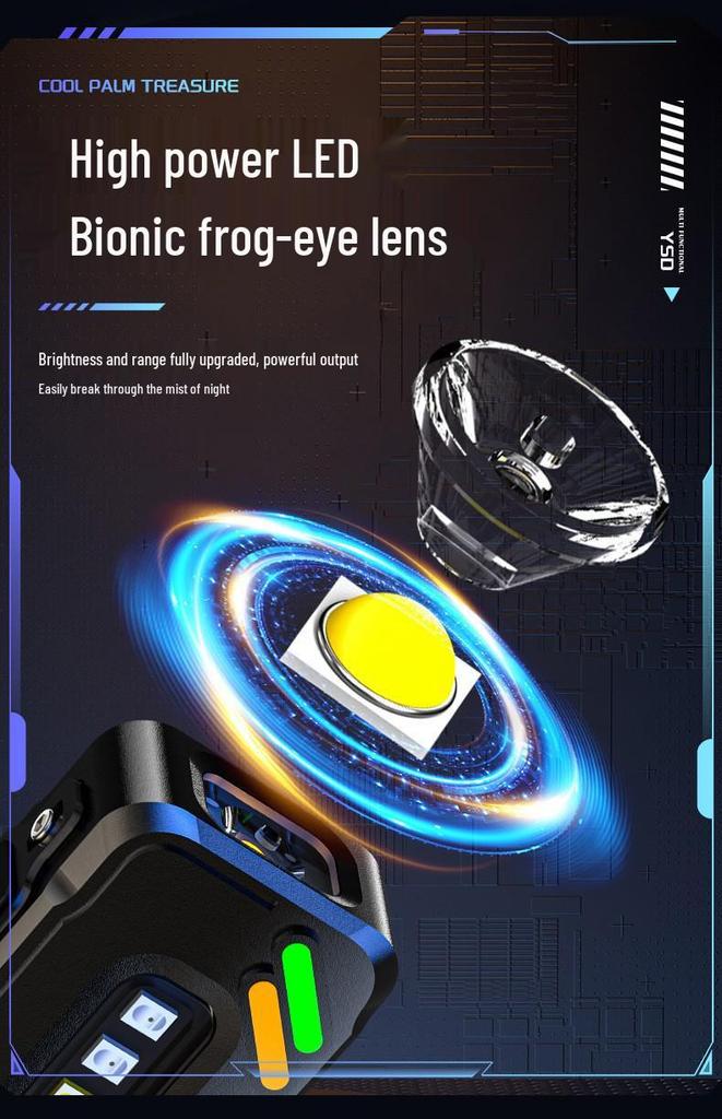 Ultra-Mini LED Magnetic Keychain Light: Compact, Zinc Alloy, High-Brightness Flashlight