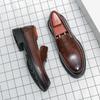 Brogues Style Men Shoes Business Casual Leather Shoes Moccasins Man Flats Shoes