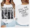 A Tshirt Inspired By Country Music  Morgan Warrens Still A Problem 2026 Tour Womens Printed Pattern Tshirt
