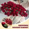 1pcs Finished Flower Bouquet Blanket Soft and Lightweight Knitted Throw Blankets for Birthday Wedding Valentine’s Day Home Decor