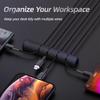 Kuulaa Cable Organizer Silicone USB Cable Winder Desktop Tidy Management Clips Cable Holder for Mouse Headphone Wire