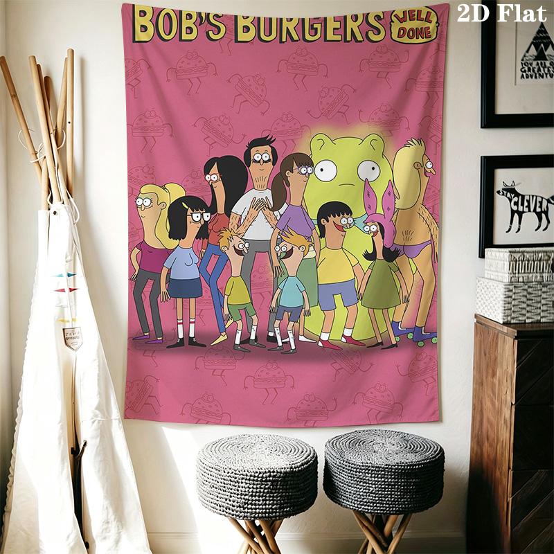 Bob's Burgers Pattern Home Decor Tapestry, Wall Hanging, Decorative RV Wall Cloth.MGT0918365
